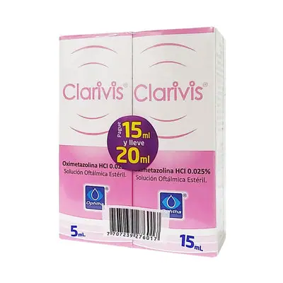 Clarivis Prepack solución oftálmica 0.025 % frasco gotero x 2