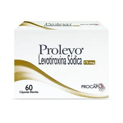 Prolevo cápsulas blandas 175 mcg caja x 60 unidades
