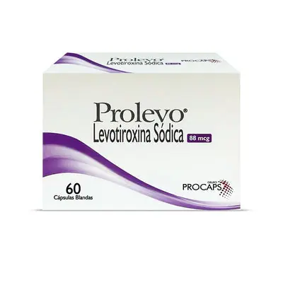 Prolevo cápsulas blandas 88 mcg caja x 60 unidades