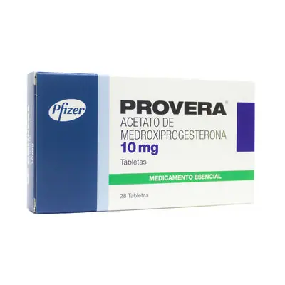 Provera tabletas 10 mg, caja x 28 unidades