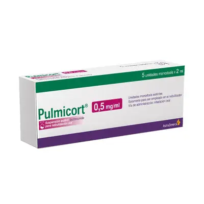 Pulmicort Respules 0.5 mg/ml caja 5 unidades x 2 ml