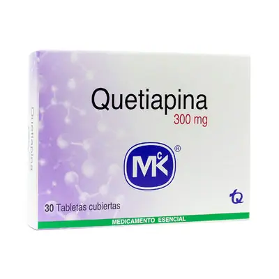 Quetiapina MK tabletas 300 mg, caja x 30 unidades