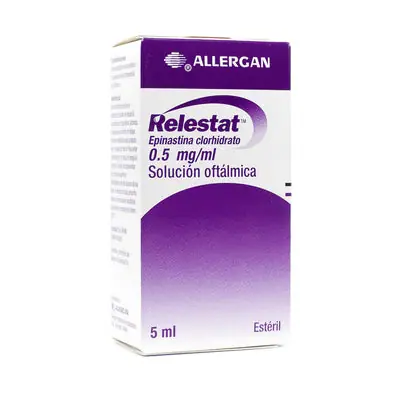 Relestat 0,5 mg solución oftálmica en gotas, frasco de 5 ml