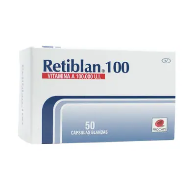 Retiblan cápsulas 100 UI caja x 50 unidades
