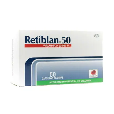 Retiblan cápsulas 50 UI caja x 50 unidades