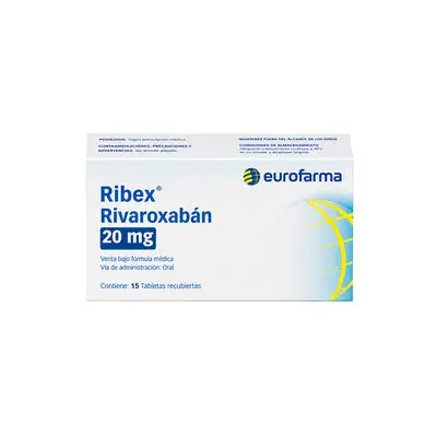 Ribex tabletas 20 mg caja x 15 unidades