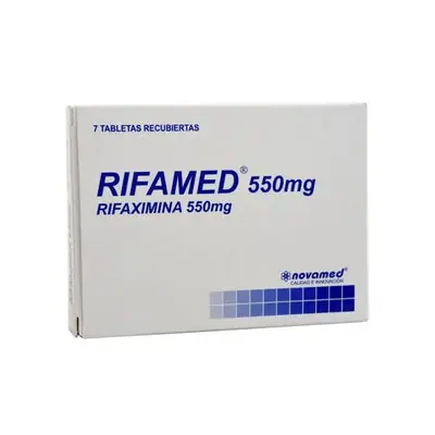 Rifamed tabletas recubiertas 550 mg, caja x 7 unidades