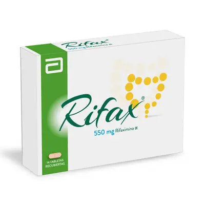 Rifax rifaximina 550 mg, caja x 14 tabletas
