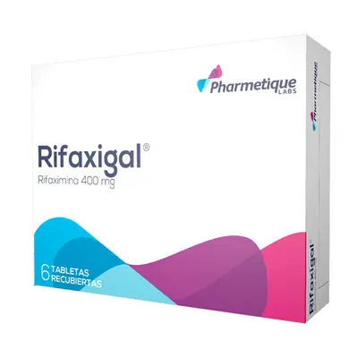 Rifaxigal tabletas 400 mg caja x 6 unidades