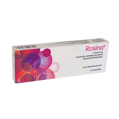 Rosina comprimidos 3 mg/0.03 mg caja x 21 unidades