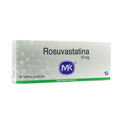 Rosuvastatina Mk+++ tabletas 10 mg, caja x 28 unidades