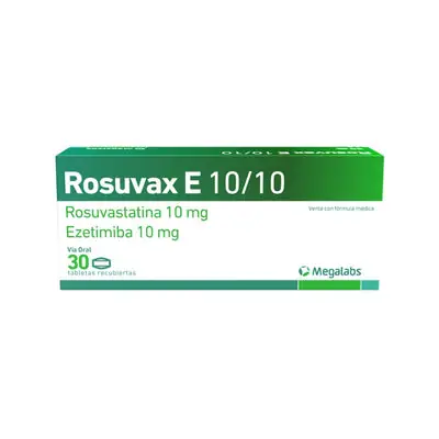 Rosuvax E tabletas 10/10 mg, caja x 30 unidades