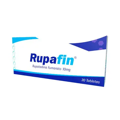 Rupafin (rupatadina) tabletas 10 mg caja x 30 unidades