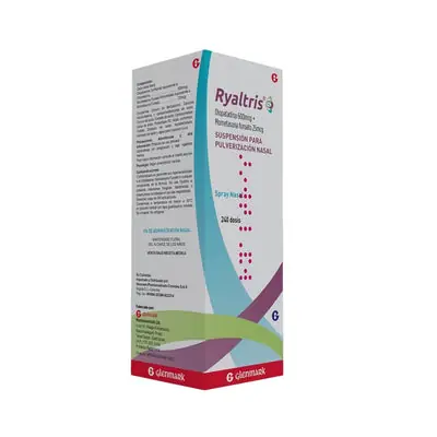 Ryaltris suspensión nasal 600 mcg/25 mcg, frasco con 240 aplicaciones