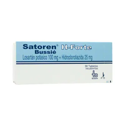 Satoren-h Forte tabletas 100/25 mg caja x 30 unidades