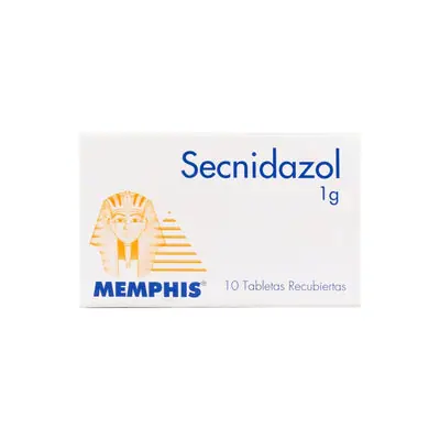 Secnidazol 1 g Memphis tabletas caja x 10 unidades
