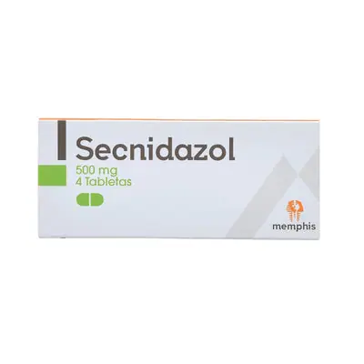 Secnidazol 500 mg Memphis tabletas caja x 4 unidades