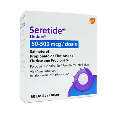 Seretide Diskus polvo para inhalación 50/500 mcg