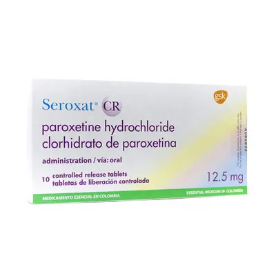 Seroxat CR tabletas 12,5 mg, caja x 10 unidades