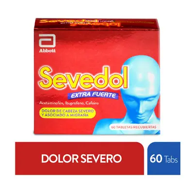 Sevedol Extra Fuerte tabletas, caja x 60 tabletas