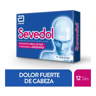 Sevedol tabletas, caja x 12 unidades
