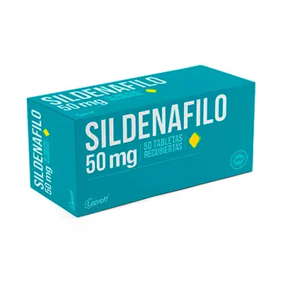 Sildenafilo Laproff 50 mg tabletas recubiertas caja x 50