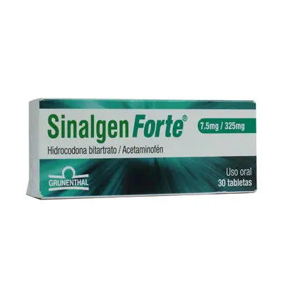 Sinalgen Forte tabletas 7.5 mg/325 mg, caja x 30 unidades