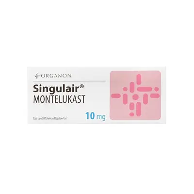 Singulair 10 mg comprimidos, caja x 30 unidades