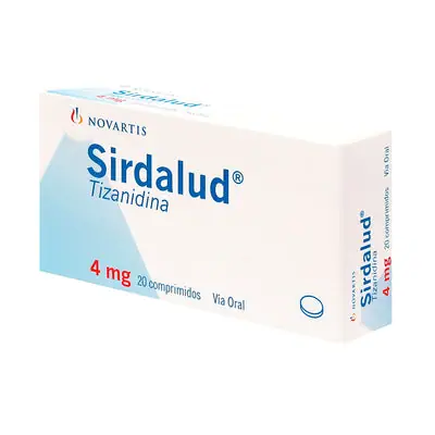 Sirdalud comprimidos 4 mg, caja x 20 unidades
