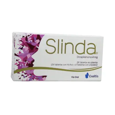 Slinda tabletas 4 mg, caja x 28 unidades