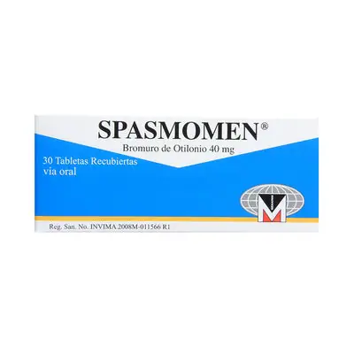 Spasmomen 40 mg tabletas, caja x 30 unidades