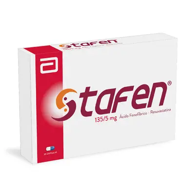 Stafen cápsulas 135 mg/5 mg, caja x 30 unidades
