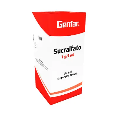 Sucralfato Genfar suspensión 1,0 g frasco de 200 ml