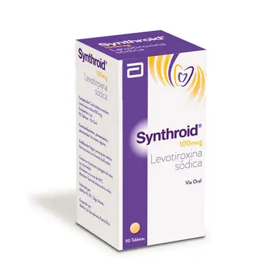 Synthroid tabletas 100 mcg, caja x 90 unidades