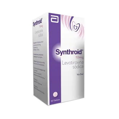 Synthroid tabletas 112 mcg, caja x 90 unidades