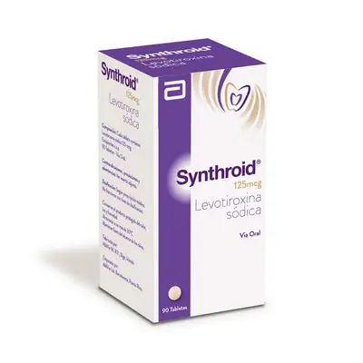 Synthroid tabletas 125 mcg, caja x 90 unidades