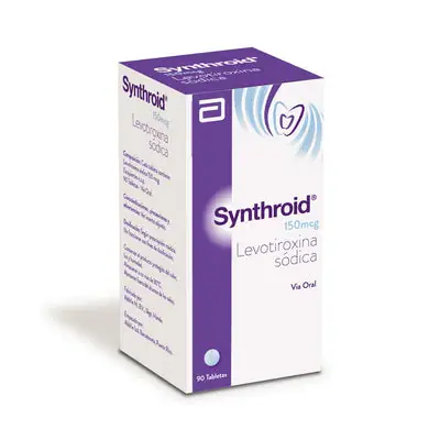Synthroid tabletas 150 mcg, caja x 90 unidades