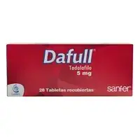 Tadalafilo 5 mg caja x 28 tabletas Dafull