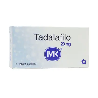 Tadalafilo MK tableta 20 mg, caja x 1 unidad