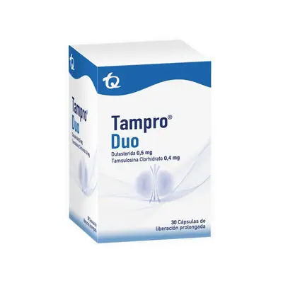 Tampro Duo cápsulas 0.5 mg/0.4 mg frasco x 30 unidades
