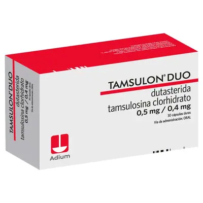Tamsulon Duo 0.5 mg/0.4 mg cápsulas, caja x 30 unidades