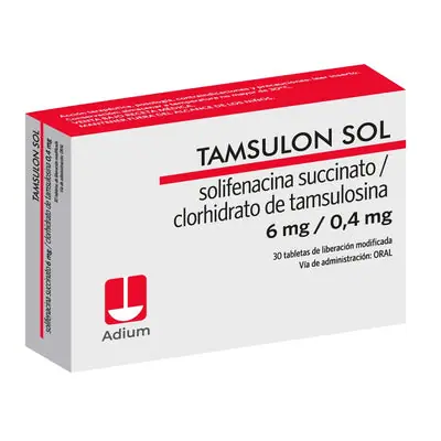 Tamsulon Sol 6 mg/0.4 mg tabletas, caja x 30 unidades