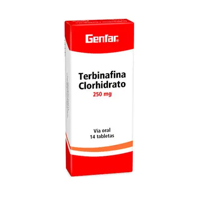 Terbinafina Genfar tabletas 250 mg, caja x 14 unidades