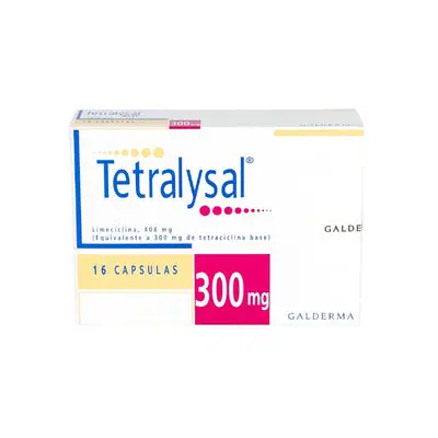 Tetralysal cápsulas 300 mg, caja x 16 unidades (Galderma)