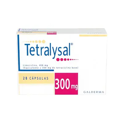 Tetralysal cápsulas 300 mg, caja x 28 unidades (Galderma)