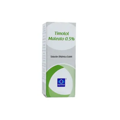 Timolol maleato Optha gotas oftálmicas 0.5 % frasco 15 ml