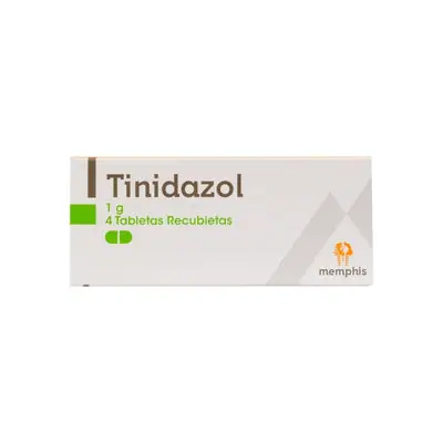 Tinidazol 1 g Memphis tabletas recubiertas caja x 4 unidades