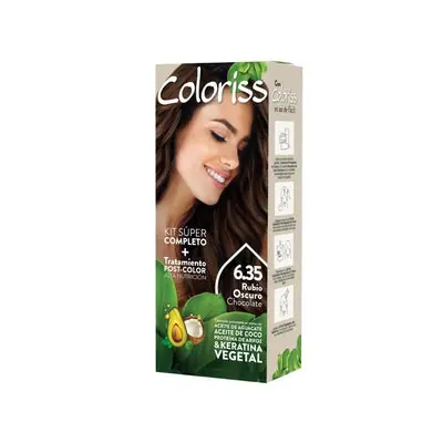 Tintura Coloriss 6.35 Rubio Oscuro Chocolate caja 50 g