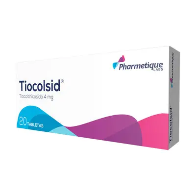 Tiocolsid tabletas 4 mg caja x 20 unidades