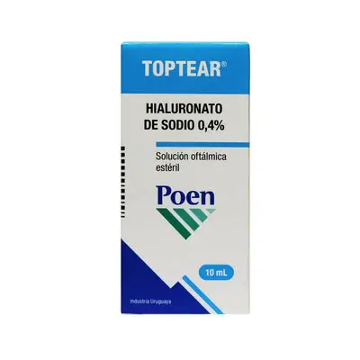 Toptear gotas 0.4%, frasco x 10 ml